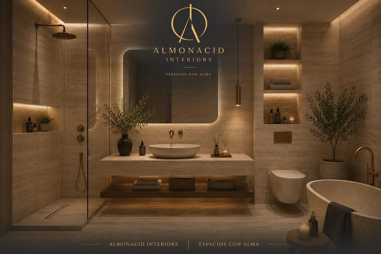 Baño en Travertino